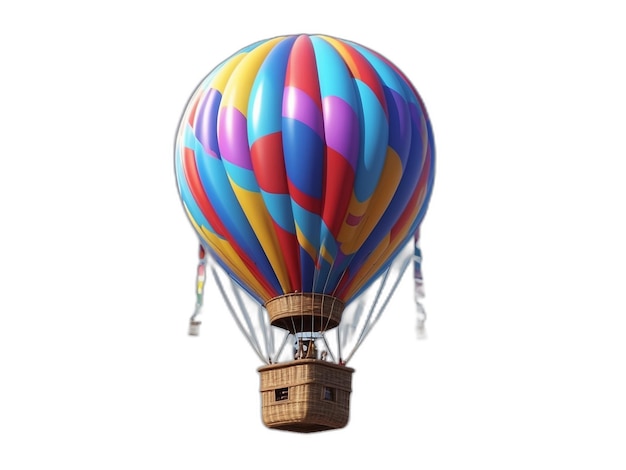 Air ballon psd on a white background