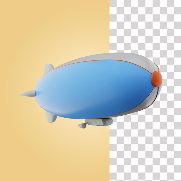 Air balloon 3d icon