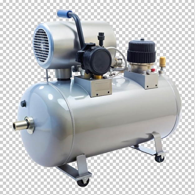 PSD air compressor on transparent background