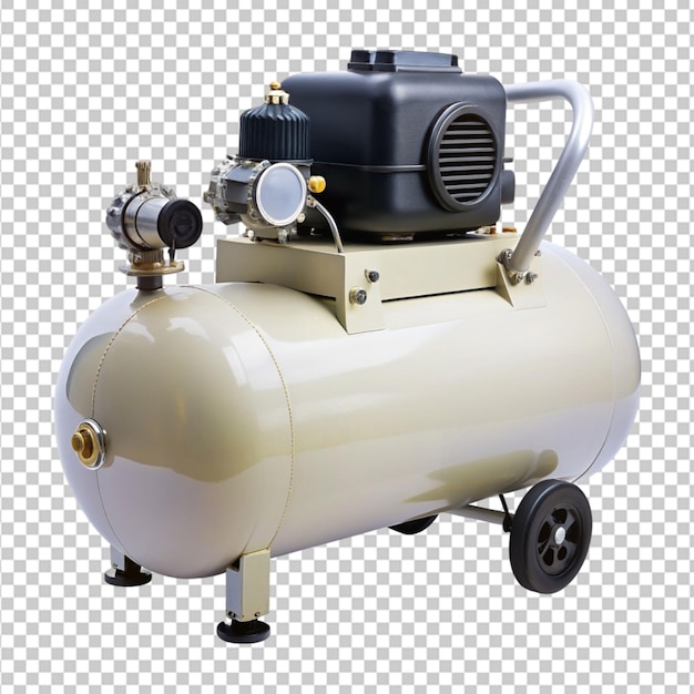 PSD air compressor on transparent background