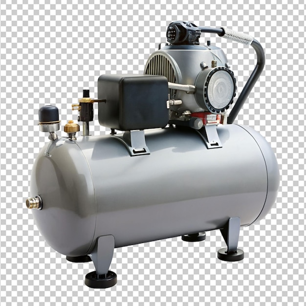 PSD air compressor on transparent background