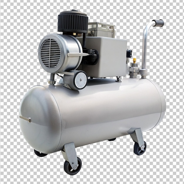 PSD air compressor on transparent background