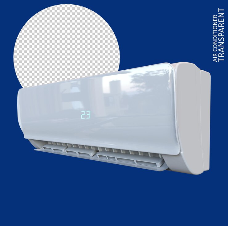 air conditioner indoor unit 3d render , split air conditioner