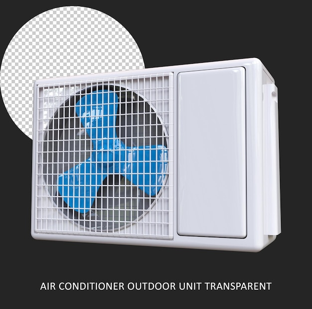 Air conditioner outdoor unit 3d render