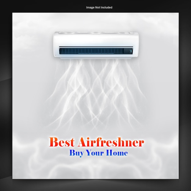 Air Conditioner sale poster design template