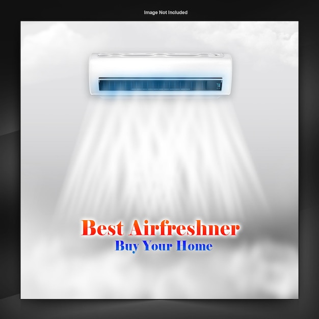 Air Conditioner sale poster design template