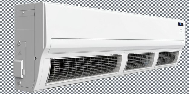 PSD air conditioner on a transparent background 3d rendering