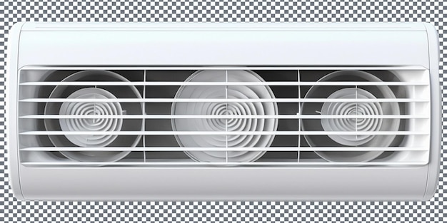 PSD air conditioner on a transparent background 3d rendering