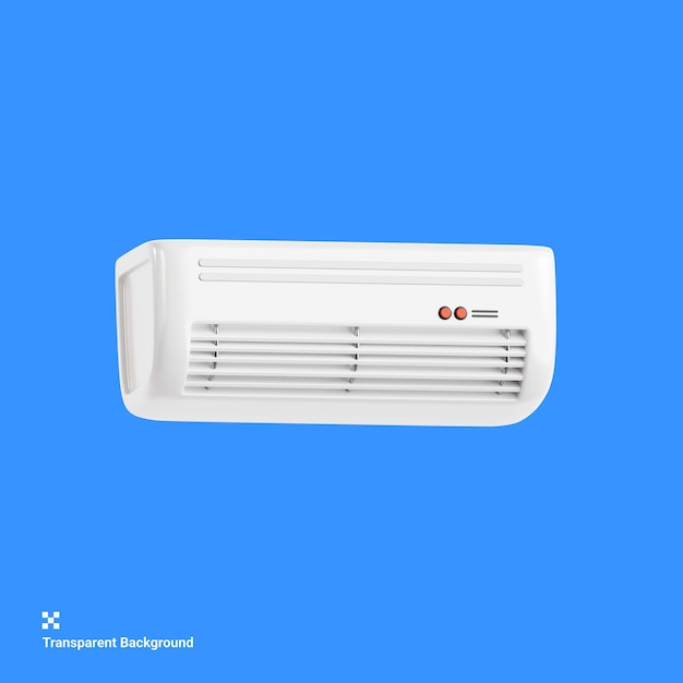 air conditioning unit for hotel facility 3d icon illustration