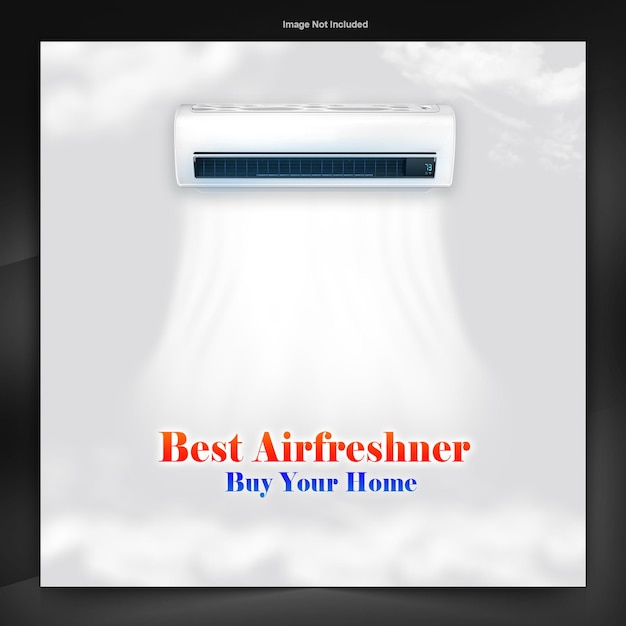 Air Conditoner sale poster design template