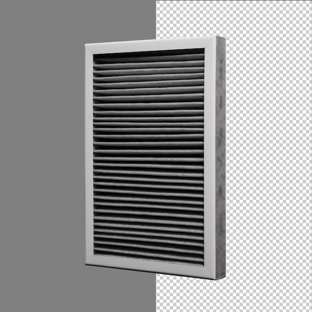透明な背景に隔離された空気フィルター png psd