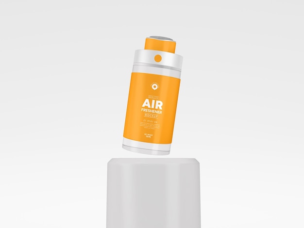 Air Freshener Spray Bottle Packaging Mockup