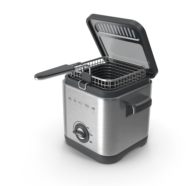 Air Fryer 3D Rendered Images Modern Kitchen Appliance Graphics