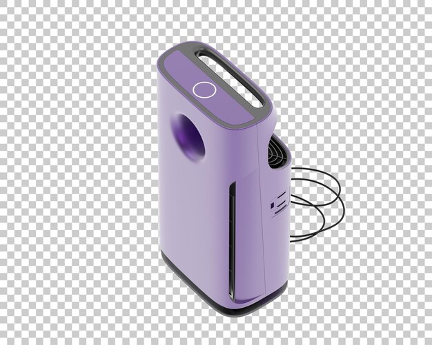 Air purifier isolated on background 3d rendering illustration