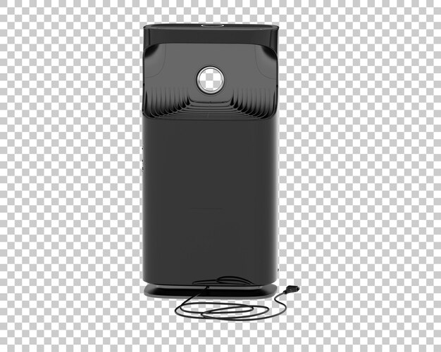 Air purifier isolated on background 3d rendering illustration