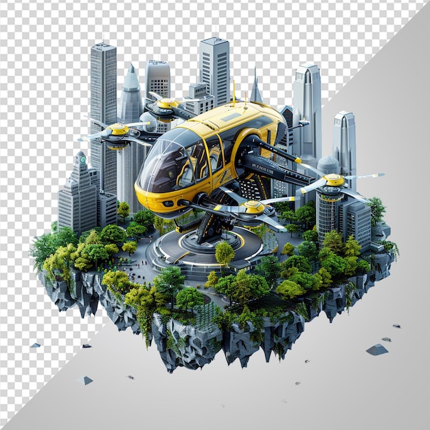 PSD air taxi future png