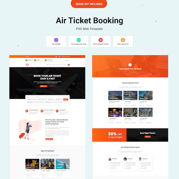 Air ticket booking website