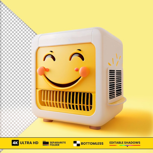 airconditioning zomer 3d emoji glimlachen