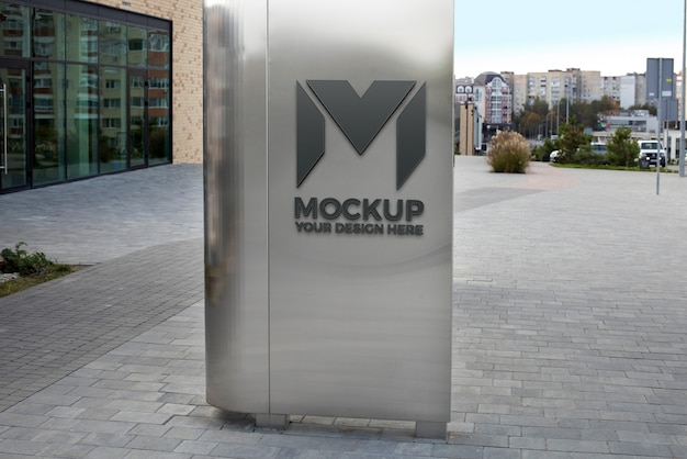 PSD aircraftmetal exterieur uithangbord mock-up ontwerp