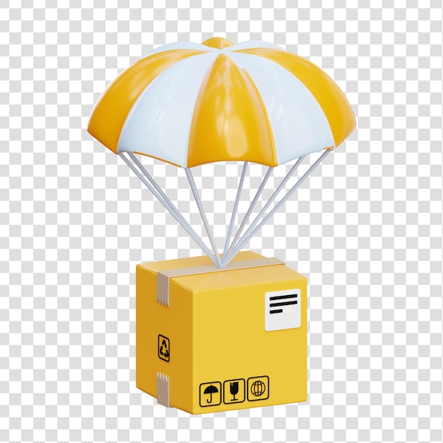 Airdrop parachute packing shipping