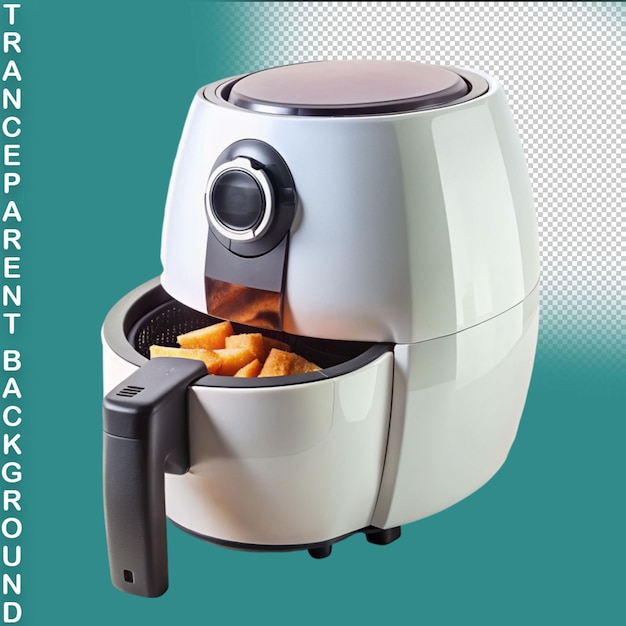 PSD airfryer in kicthen on transparent background