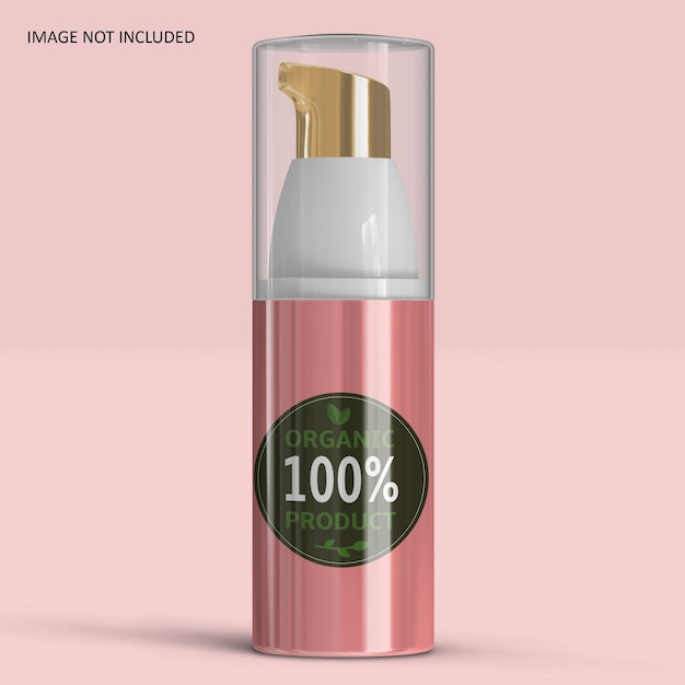 PSD airless cosmetics bottle mockup for your product design