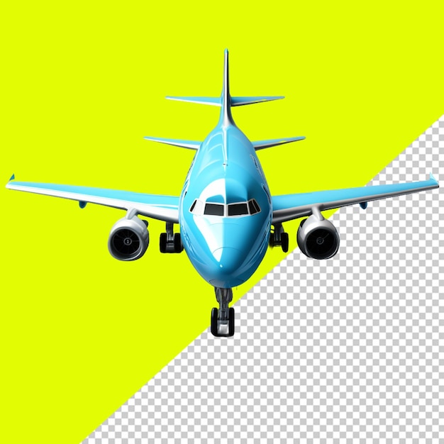 Airoplane on transparent background