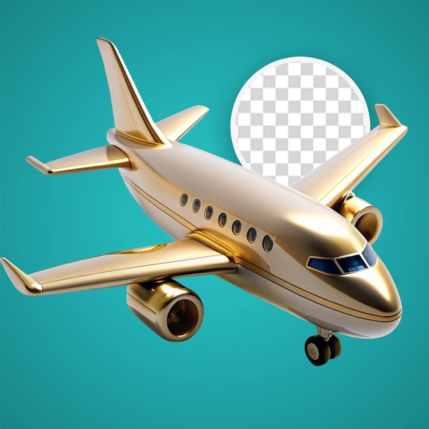 PSD airplane 3d isolated jet commercial travel airplane