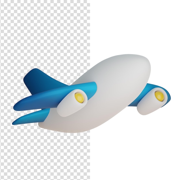 airplane flying realistic 3d design