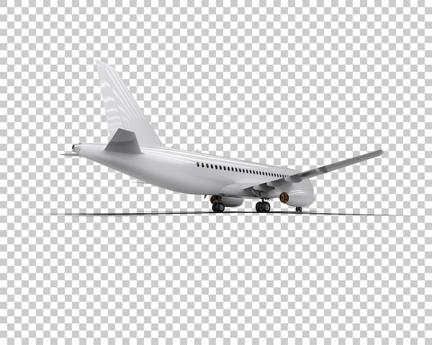 Airplane isolated on background 3d rendering illustration