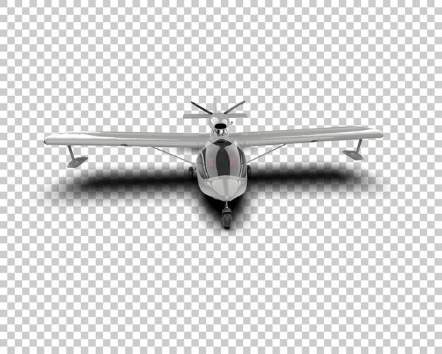 Airplane isolated on background 3d rendering illustration