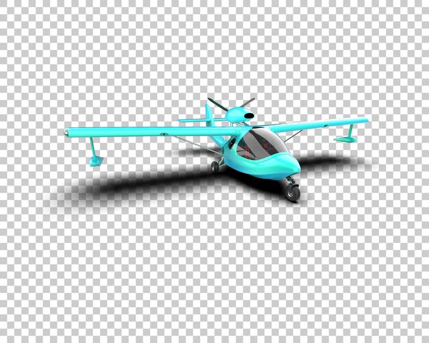 Airplane isolated on background 3d rendering illustration