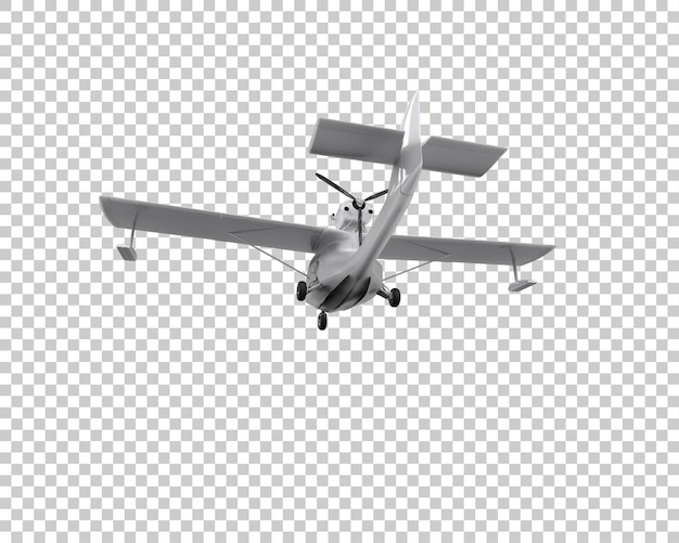 PSD airplane isolated on background 3d rendering illustration
