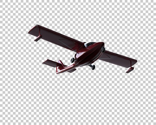 Airplane isolated on background 3d rendering illustration