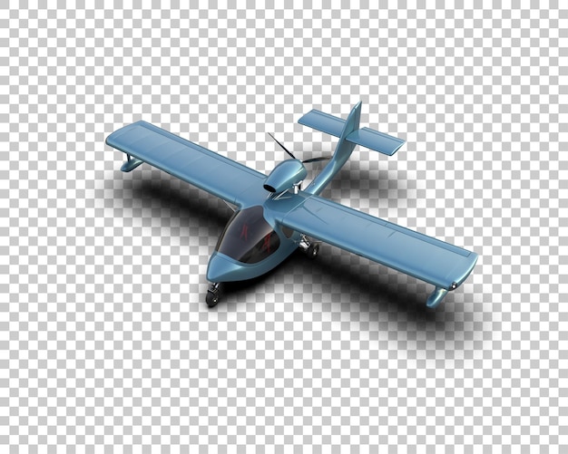 PSD Самолет изолирован на фоне 3d-илюстрации
