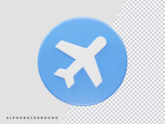 PSD airplane rendering icon