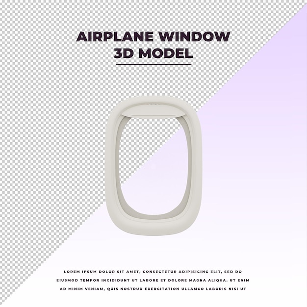 PSD airplane window