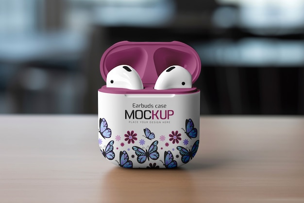 PSD airpods с макетом корпуса