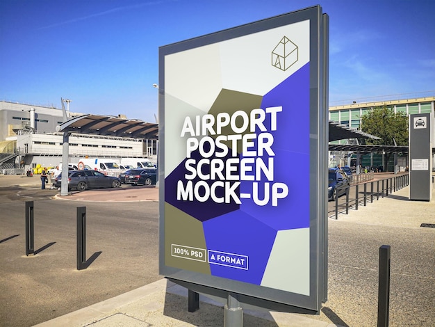 PSD airport poster screen