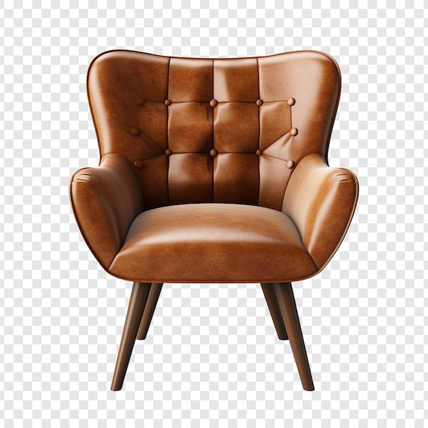 PSD akcent krzesło wyizolowane na przezroczystym tle