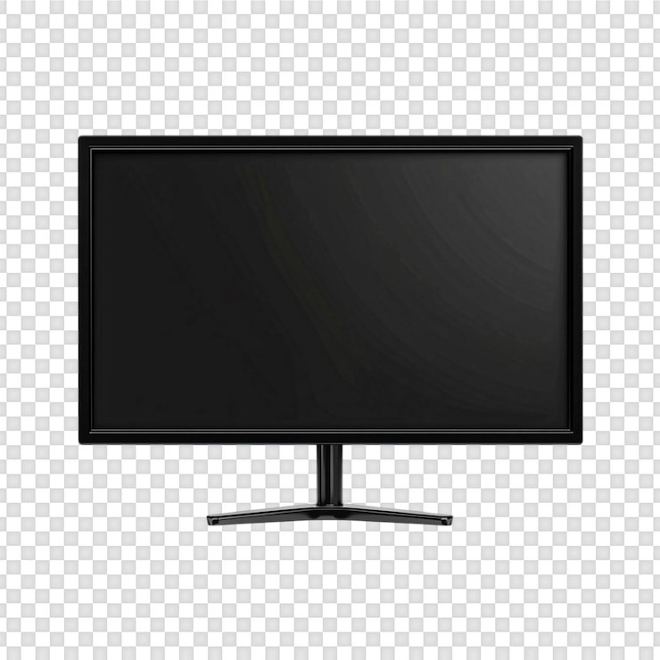 PSD akıllı tv ekranı mockup. şeffaf arka plan üzerinde izole edilmiştir