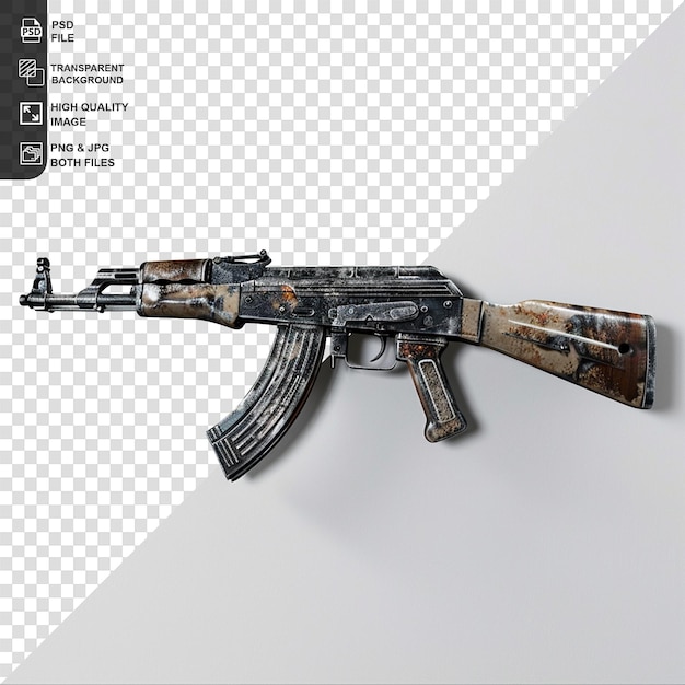 PSD akm isolated on transparent background