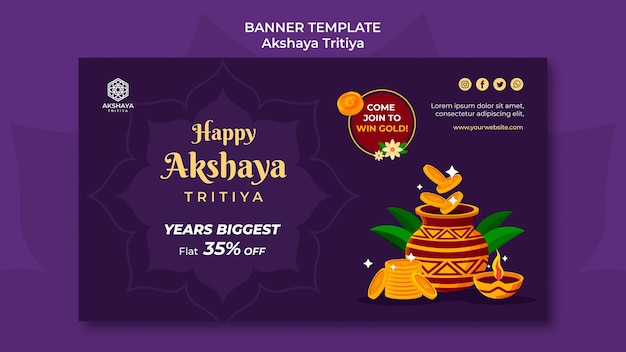 PSD akshaya tritiya banner template