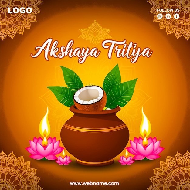 Akshaya tritiya social media post