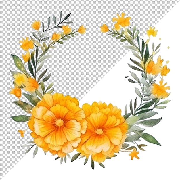 PSD akwarela flower design