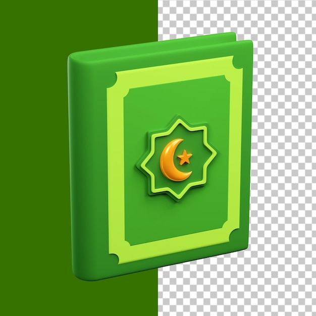 PSD al quran 3d illustration