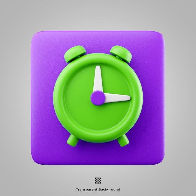 Alarm 3d icon illustration