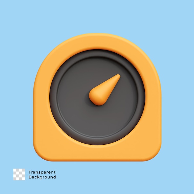 Alarm 3d render icon illustration