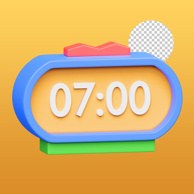 alarm clock 3d illustration