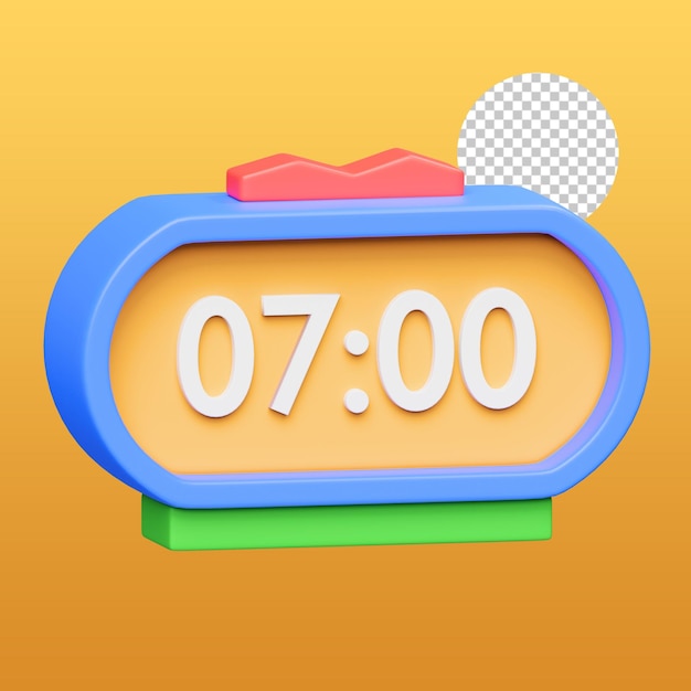 Будильник 3d иллюстрация